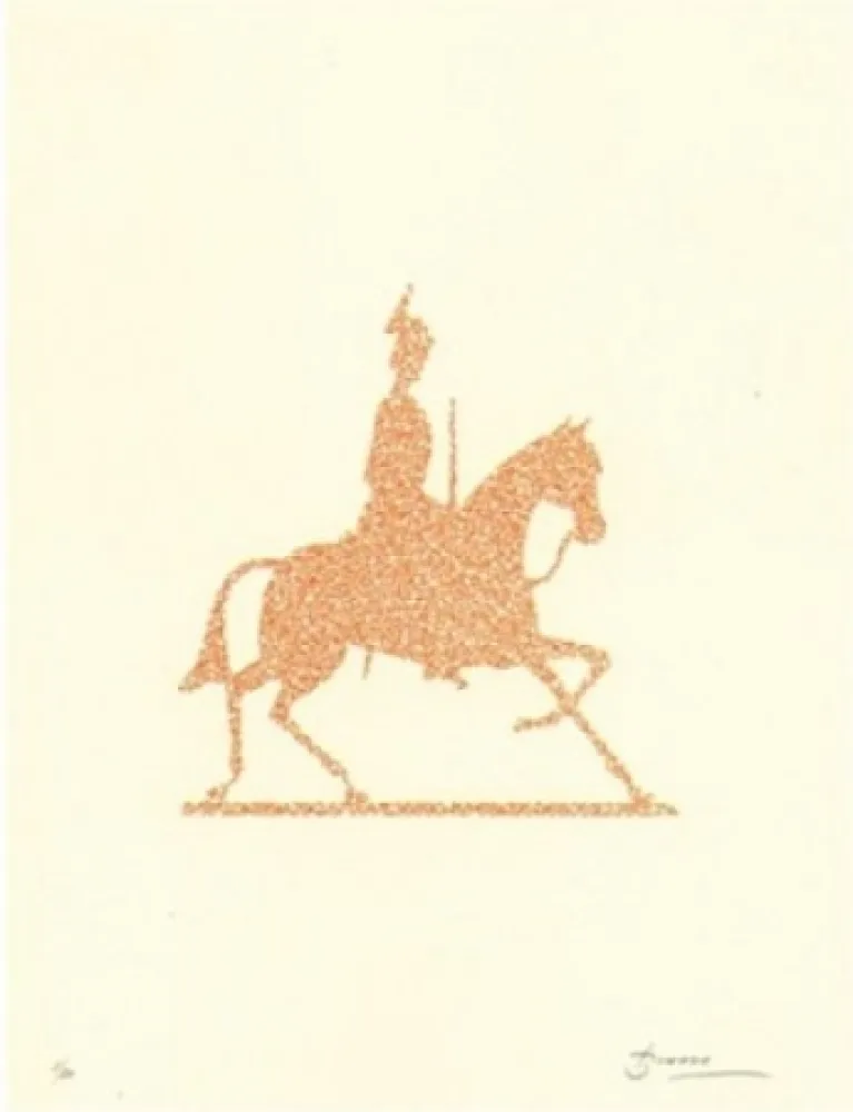 Lithografie Brossa - Poema visual 4