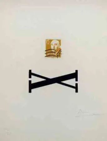 Zeefdruk Brossa - Poema Visual - Franco