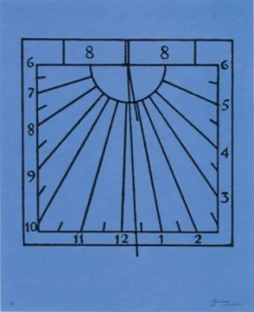 Lithografie Brossa - Rellotge de sol