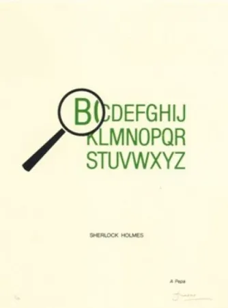 Lithografie Brossa - Sherlock Holmes	