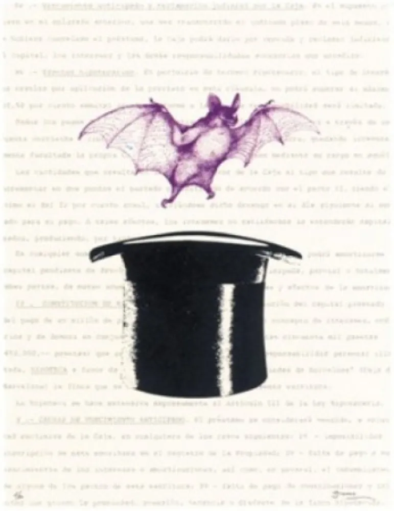 Lithografie Brossa - Vampir