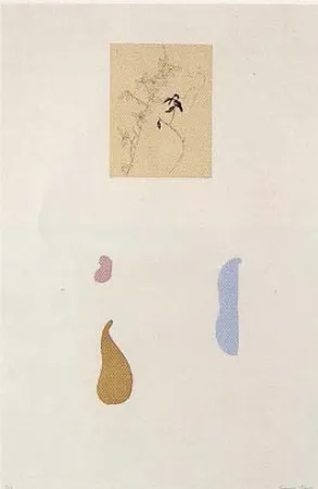 Lithografie Brown - Flowers and leaves I