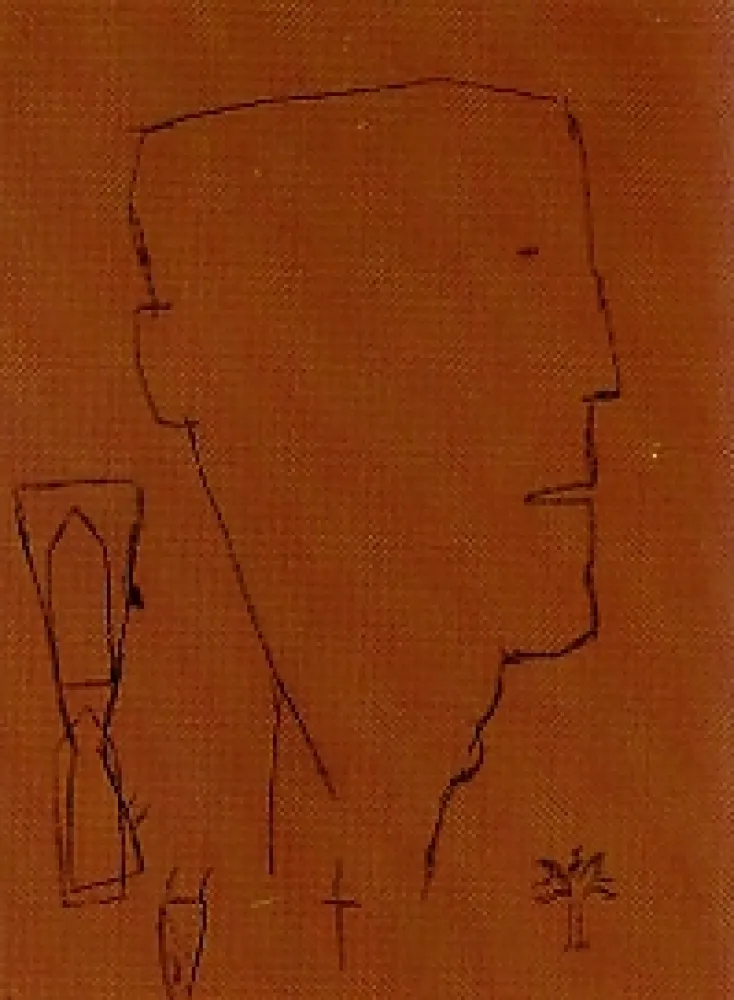 Lithografie Brown - Self portrait 20