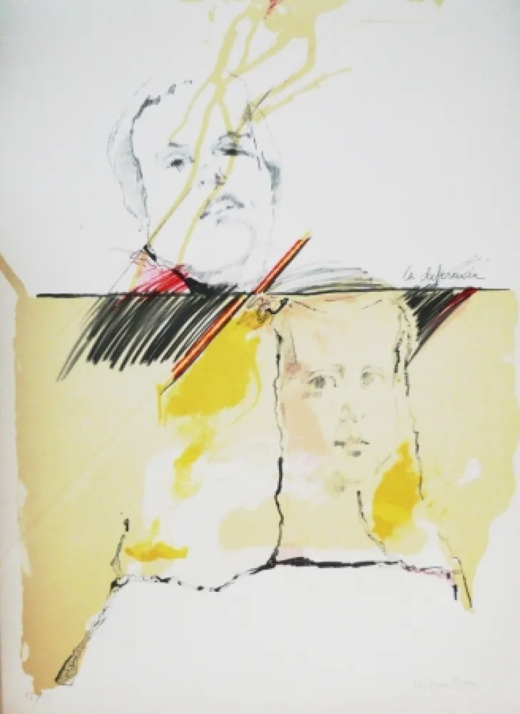 Lithografie Bru - Ménine