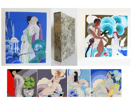 Geïllustreerd Boek Brunelleschi - Pierre Louÿs : LES AVENTURES DU ROI PAUSOLE. Avec 17 pochoirs hors-texte (Paris 1930)