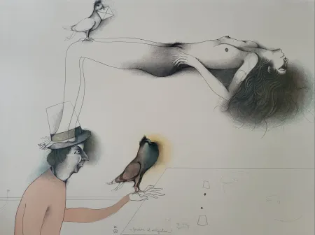 Lithografie Bruni - Lettera D`amore