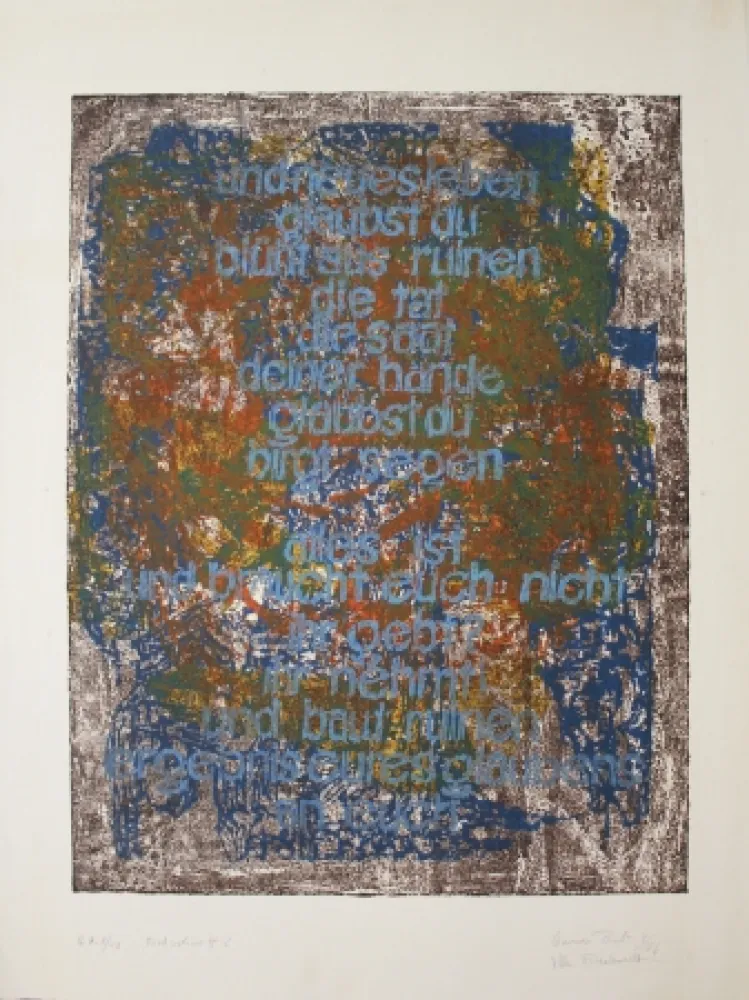 Lithografie Bub - Fortschritt? / Progress?