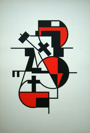 Zeefdruk Buchholz - Composition 1921 / 71