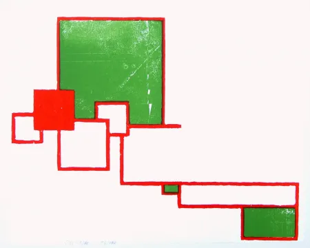 Houtsnede Buchholz - Ohne Titel (No Title)