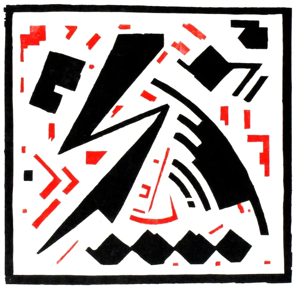 Houtsnede Buchholz - Ohne Titel (No Title)