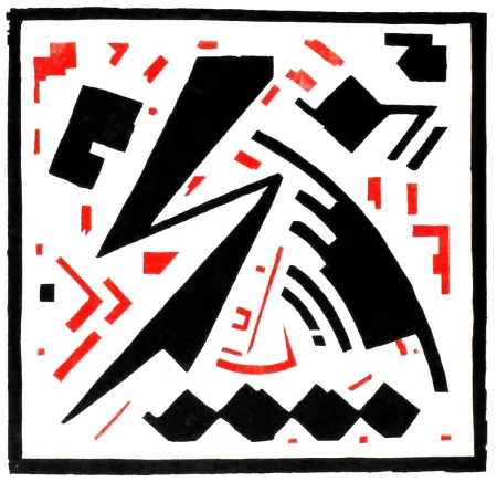 Houtsnede Buchholz - Ohne Titel (No Title)