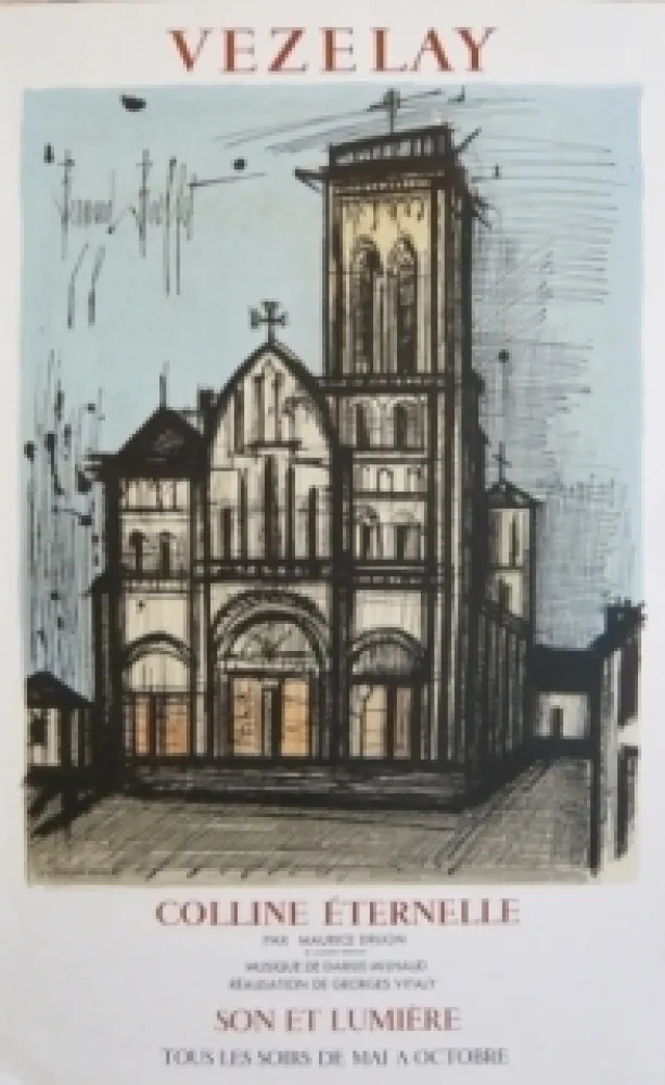 Poster Buffet - Affiche exposition Vezelay