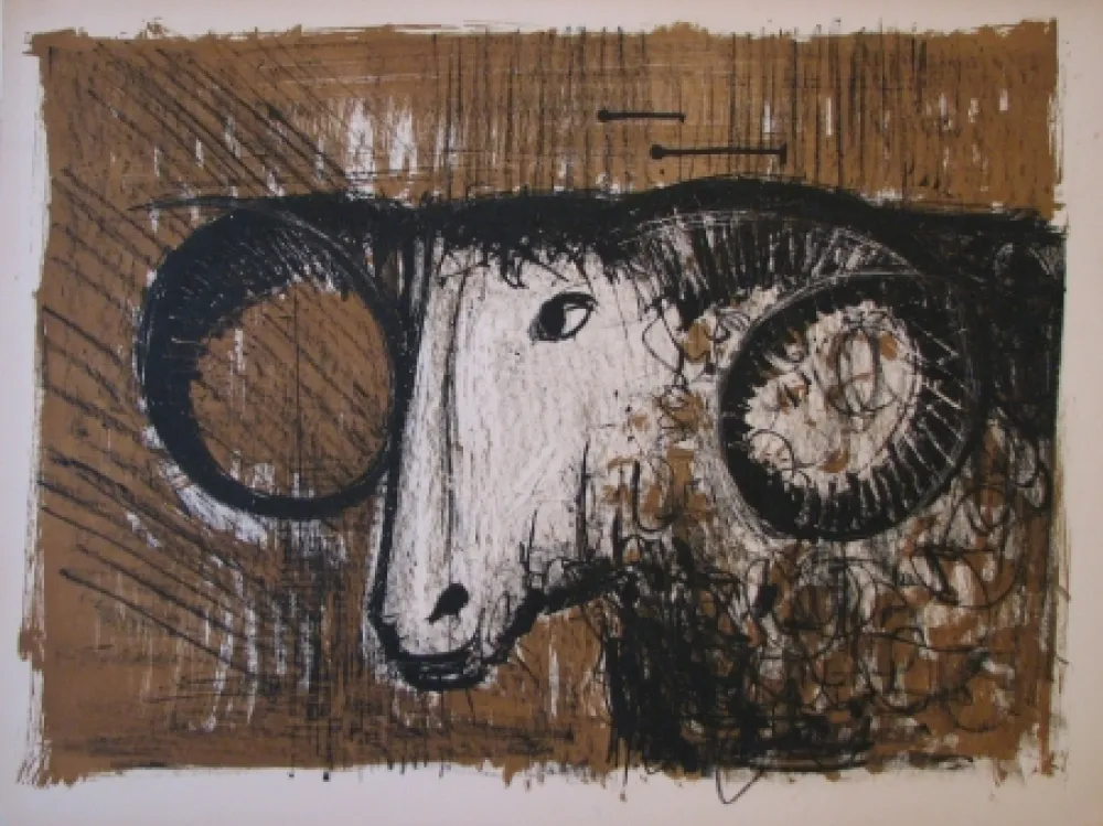 Lithografie Buffet - Bélier