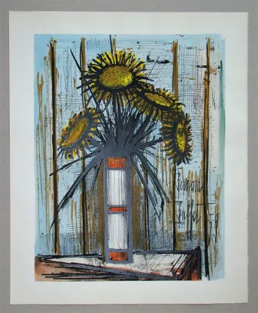Lithografie Buffet - Bouquet de soleils, 1959