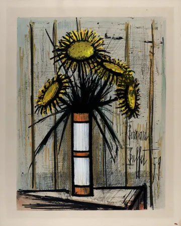 Lithografie Buffet - Bouquet de soleils, 1960