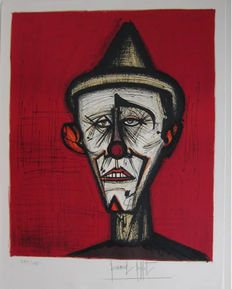 Lithografie Buffet - Clown