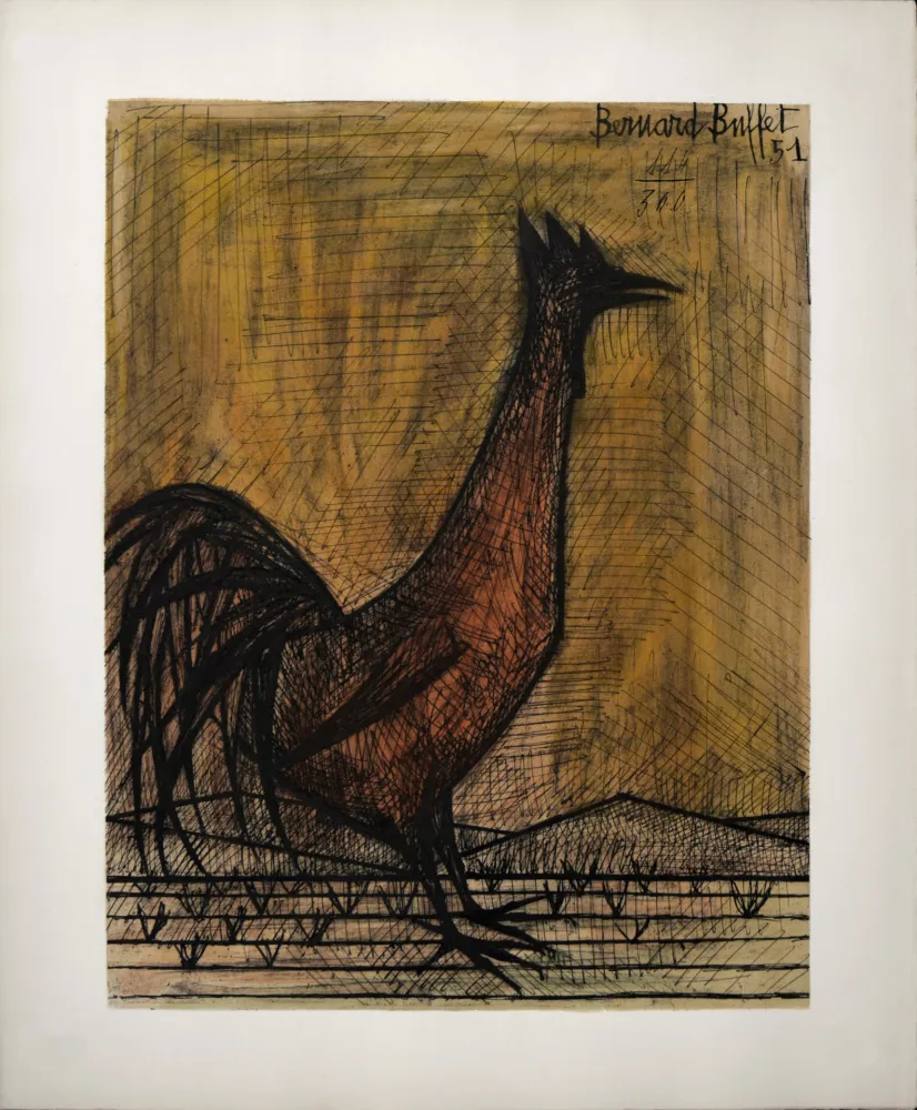Lithografie Buffet - Coq, 1960 - Hand-numbered!