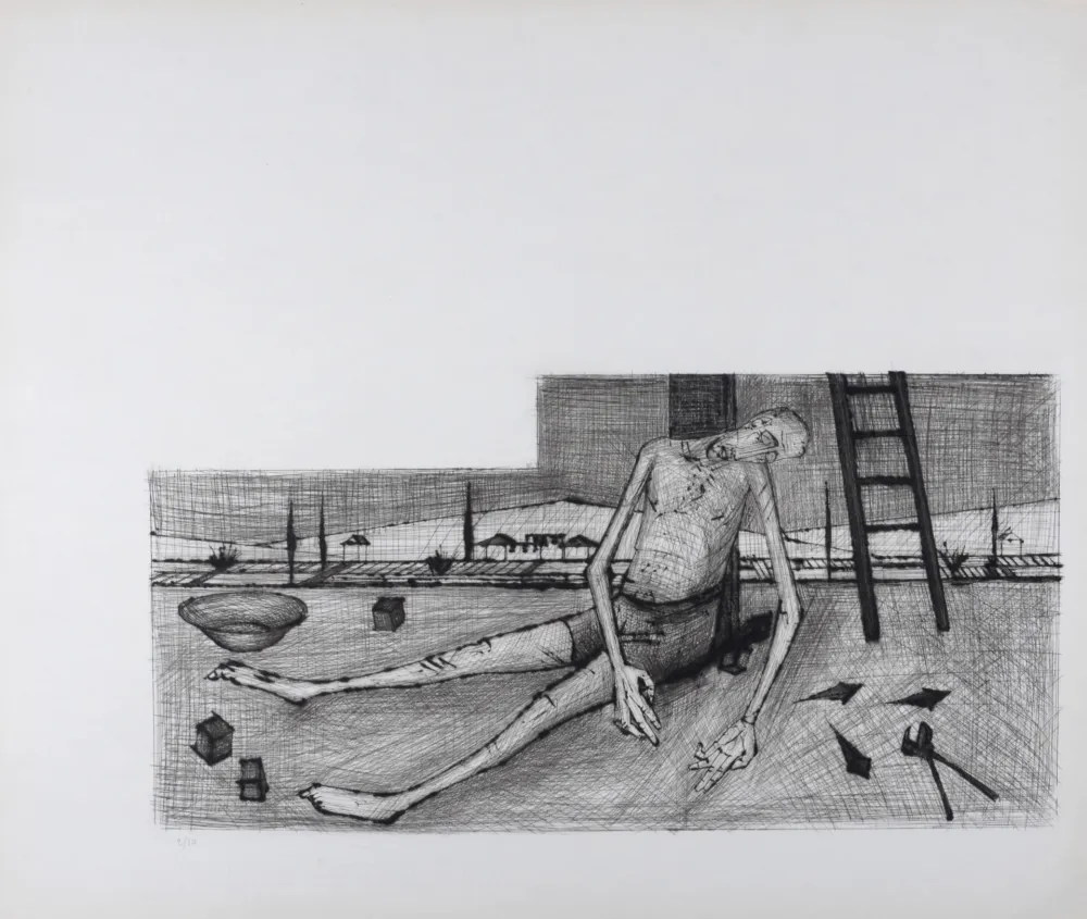 Gravure Buffet - Déposition, La Passion du Christ, 1954