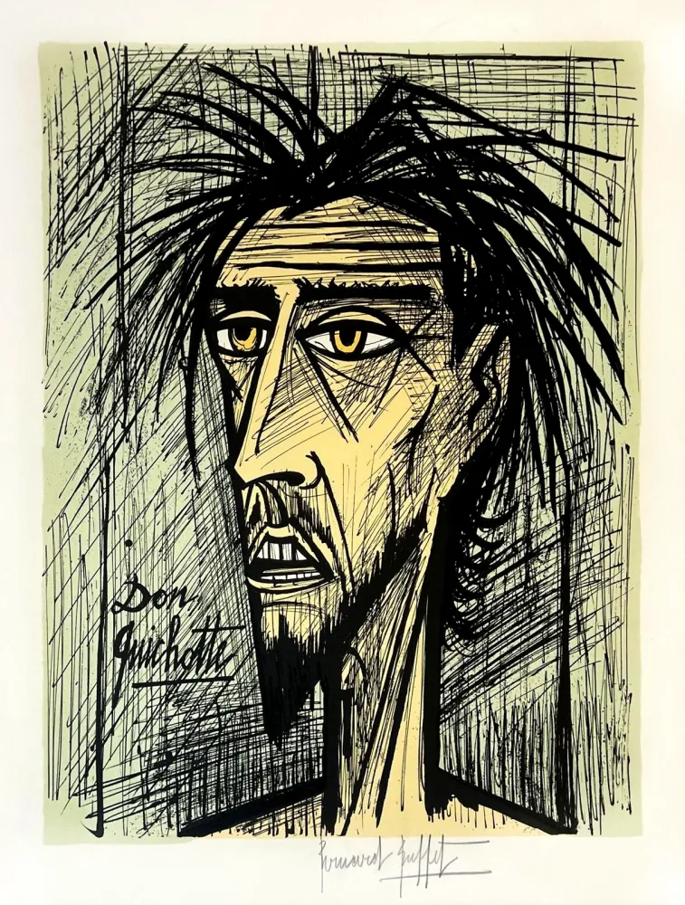 Lithografie Buffet - Don Quichotte 