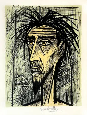 Lithografie Buffet - Don Quichotte 