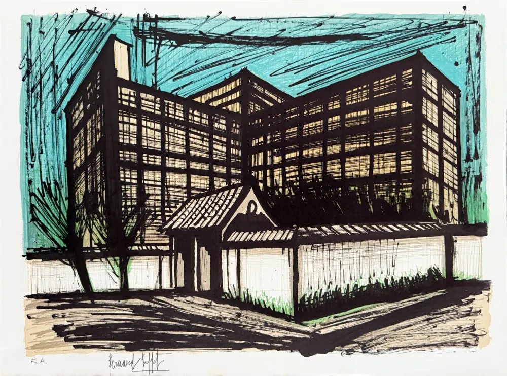 Lithografie Buffet - Hôtel Fujita à Kyoto