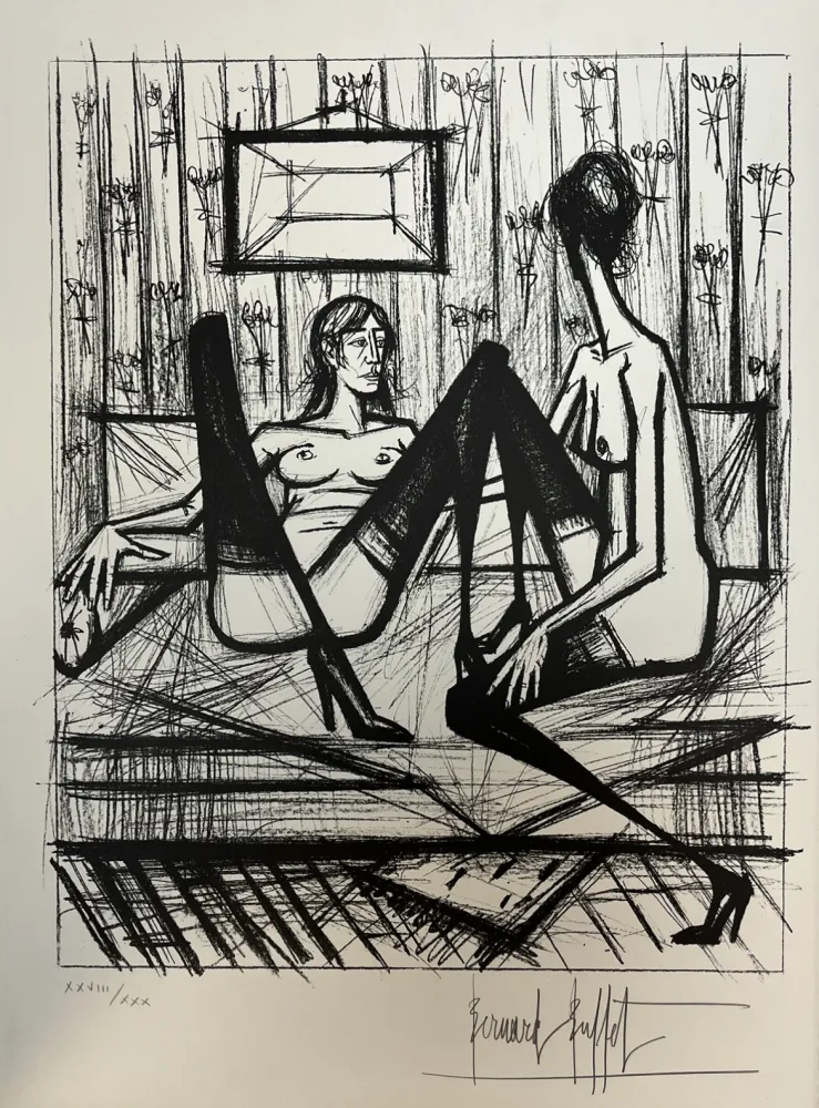 Lithografie Buffet - Jeux de Dames