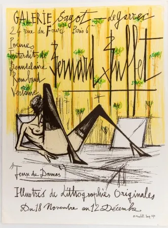 Lithografie Buffet - Jeux de Dames