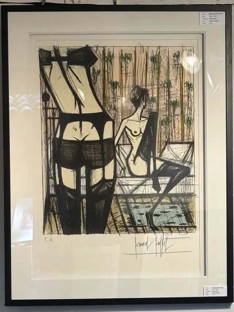 Lithografie Buffet - Jeux de dames IX