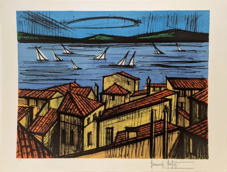 Lithografie Buffet - La baie de Saint-Tropez 