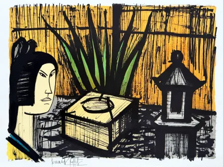 Lithografie Buffet - La fontaine ou la purification