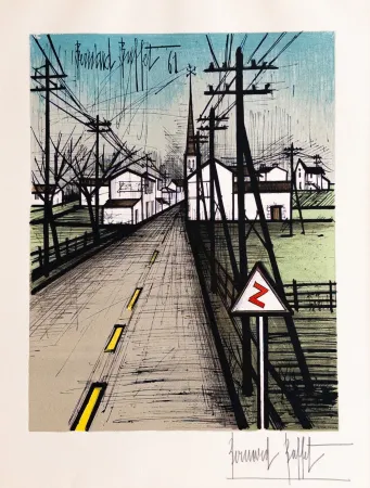 Lithografie Buffet - La Route