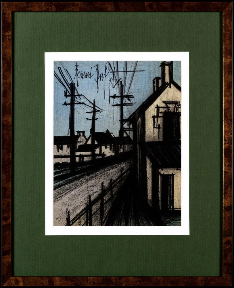 Lithografie Buffet - La Route du Village