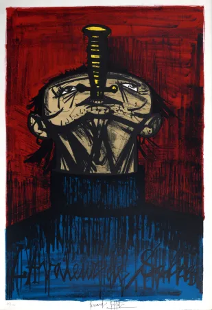 Lithografie Buffet - L'avaleur de sabre, 1968 - Hand-signed