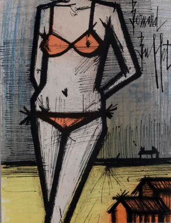 Lithografie Buffet - Le Bikini, 1967