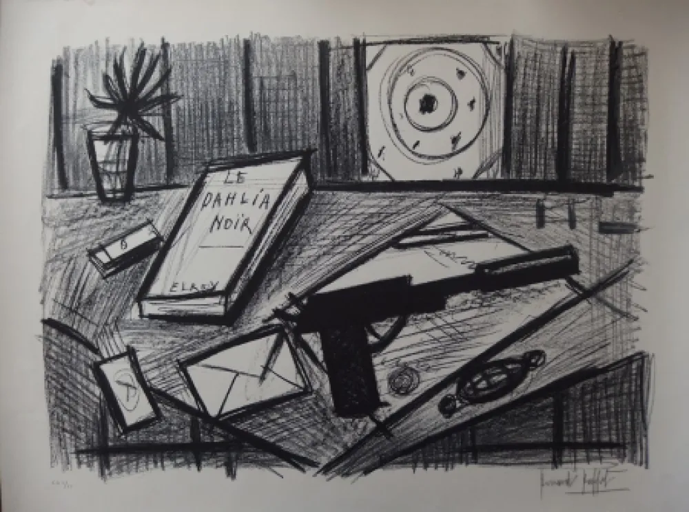 Lithografie Buffet - Le Dahlia Noir