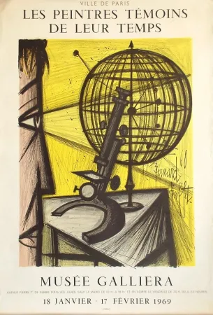 Poster Buffet - Le Microscope - Les Peintres Témoins de Leur Temps