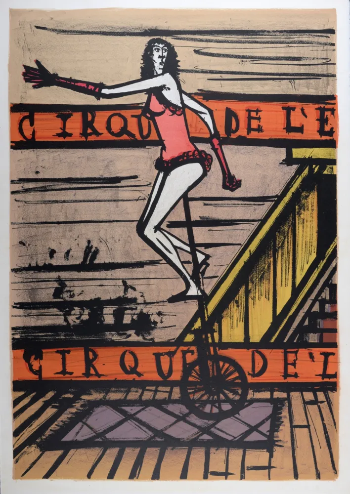 Lithografie Buffet - Le monocycle