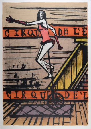 Lithografie Buffet - Le monocycle