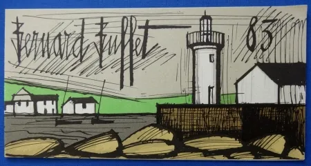 Lithografie Buffet - Le phare