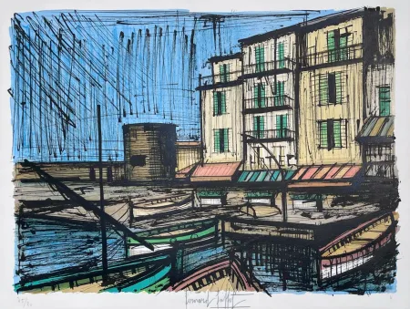 Lithografie Buffet - Le port des pêcheurs 