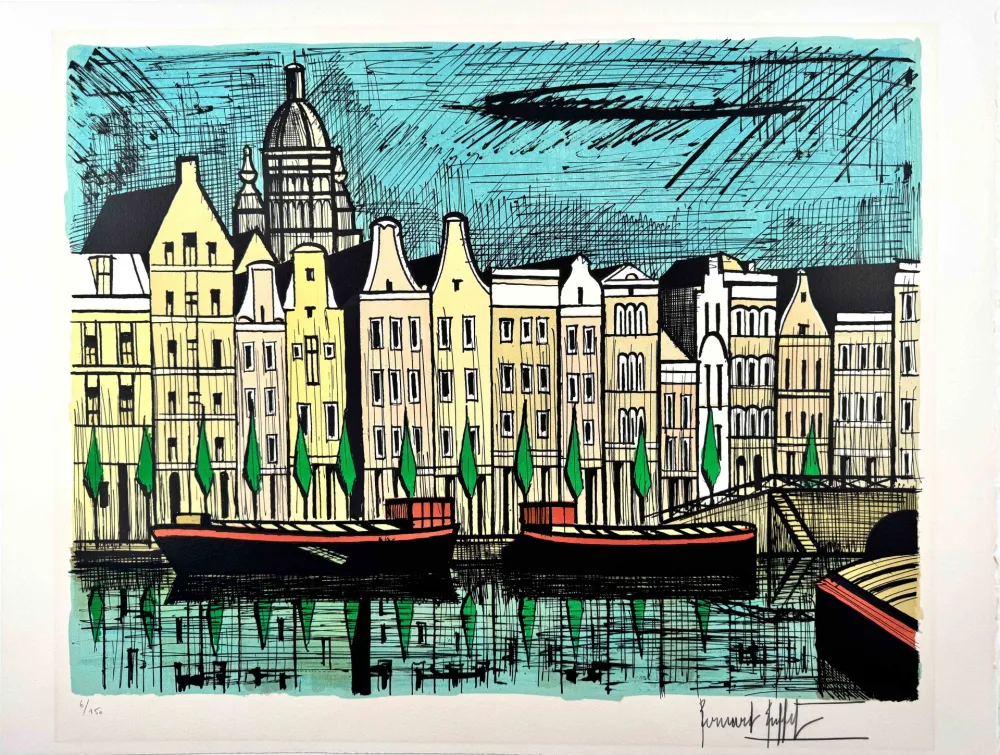 Lithografie Buffet -  Le Singel Amsterdam 