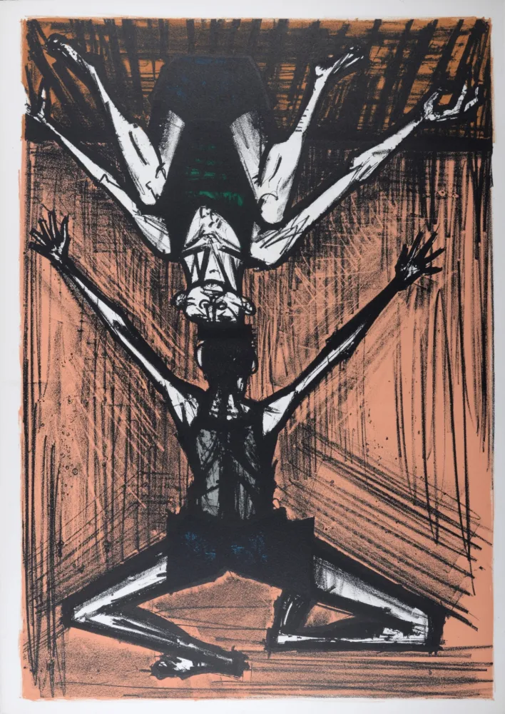 Lithografie Buffet - Les deux acrobates