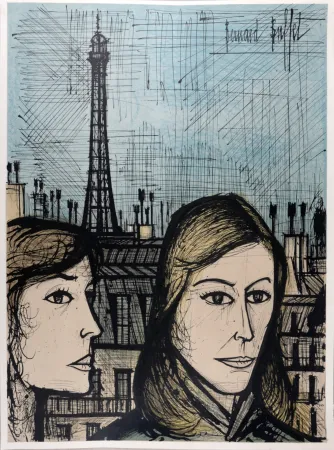Lithografie Buffet - Les Parisiennes, 1958