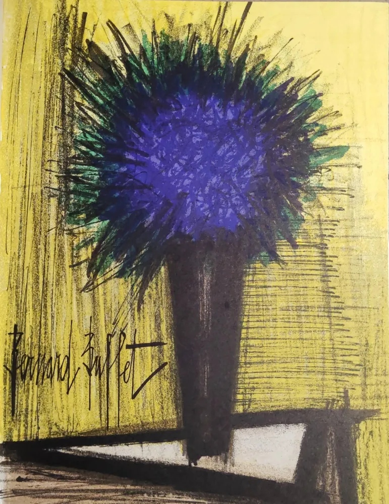 Lithografie Buffet - Lila Bouquet