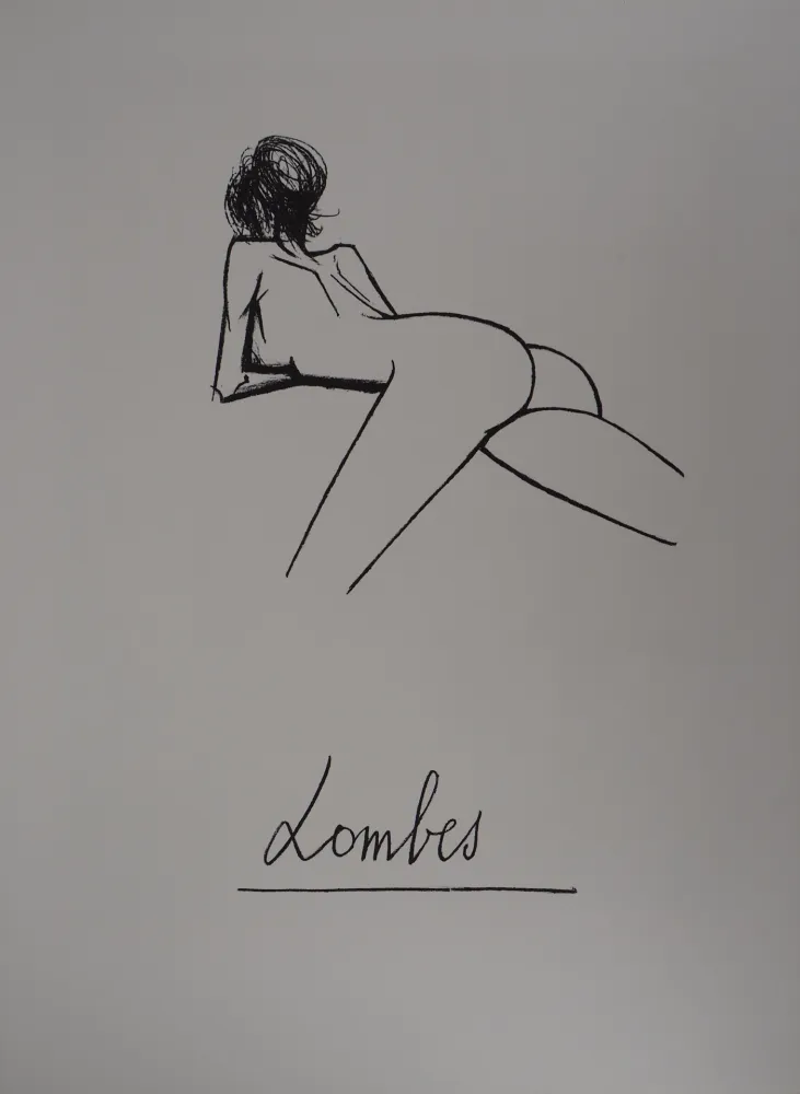 Lithografie Buffet - Lombes, nu allongé