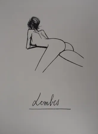 Lithografie Buffet - Lombes, nu allongé