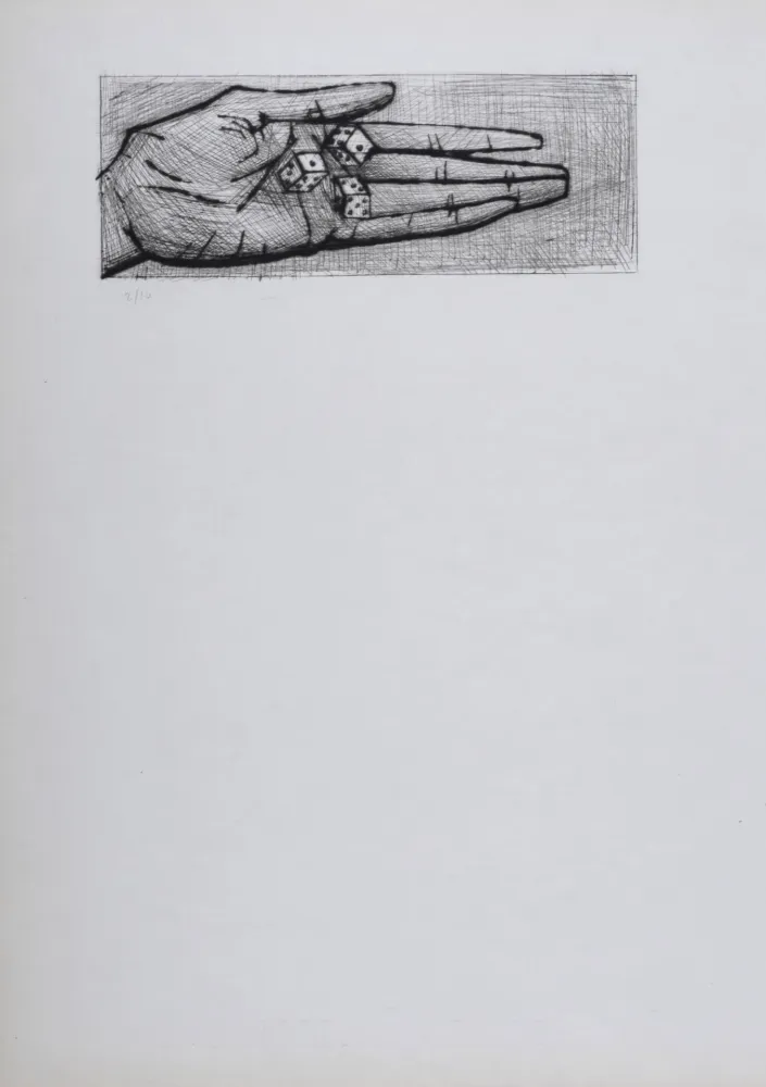 Ets En Aquatint Buffet - Main et dés, La Passion du Christ