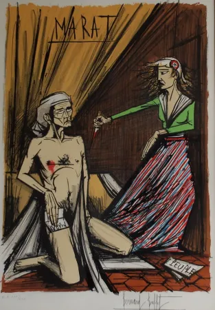 Lithografie Buffet - Marat