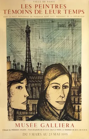 Lithografie Buffet - Musée Galliera - 1958