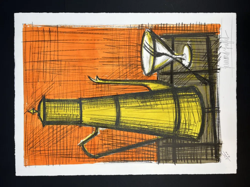 Lithografie Buffet - NATURE MORTE A LA CAFETIERE